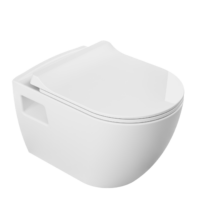 WC suspendu Auva rimless + siège WC soft close inclus. REF AURDAK04
